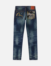Brocade Patched Pocket Jeans #2017