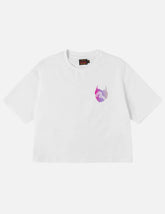 Devil-heart-shaped Seagull Emboss T-shirt