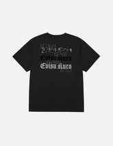 EVISUKURO Flocking and Plastisol Print Regular Fit T-shirt