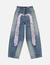 Distressed Daicock Balloon Jeans