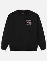 Poker Lucky Dice Embroidery Sweatshirt - Black