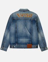 Evisu & Seagull Appliqué Chinese Denim Jacket
