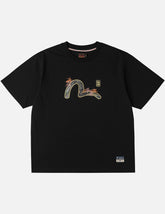 Brocade Seagull Appliqué T-Shirt