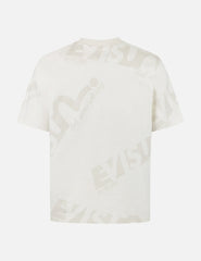 Allover Logo and Seagull Print Regular Fit T-Shirt