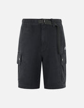 Pigment Dye Wash Seagull Embroidery Relax Fit Shorts
