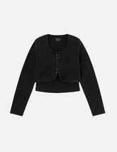 Seagull Embroidery Fashion Fit Knitted Vest Jacket
