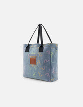 Allover Seagull Denim Tote Bag