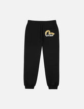 Brushstroke Seagull and Logo Print Straight Fit Sweatpants