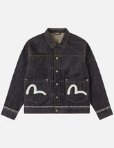 Logo Seagull Embroidery Denim Jacket
