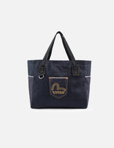 Seagull Embroidery Denim Tote Bag