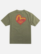 Seagull in Heart Print T-shirt