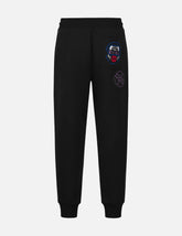 Kamon and Daruma Embroidery Pockets Regular Fit Sweatpants
