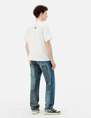 Multi-print and Fabric Blocking Relax Fit T-shirt