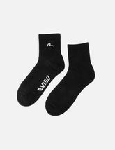 Seagull Embroidery Mid Socks