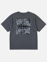 Godhead and Kite Daruma Kerchief Print T-shirt