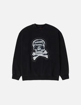 "Back to Bone" and Skull Print Fashion Fit Sweatshirt