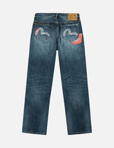 Boro Patchwork Distressed Seagull Pocket Jeans #2020