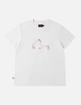 Sakura Embroidery Seagull Print T-Shirt