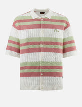 Seagull Embroidery Relax Fit Short-Sleeve Knitted Shirt