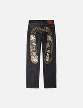 Brocade Inserted Daicock with Logo Embroidery Regular Fit Jeans #2020