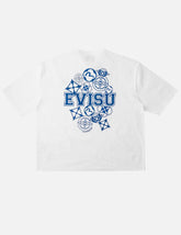 Flocking Logo Kamon Print T-Shirt