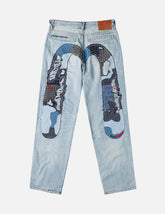 Daicock Sashiko Patchwork Jeans #2038