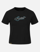 Logo and Starfish Rhinestone Slim Fit T-Shirt