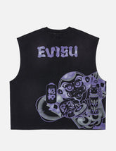 Japanese Toys Kite Print Tank Top
