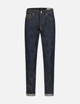 7 Pockets Design Taper Fit Raw Jeans #2017