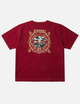 Gold Print Kamon Wave Applique Tee