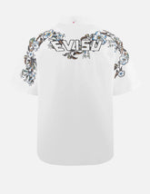 Floral and Logo Daicock Print Relax Fit Short-Sleeve Shirt