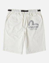 Belted-Waist Woven Shorts