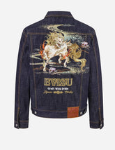 Hakutaku Embroidery Relax Fit Denim Jacket