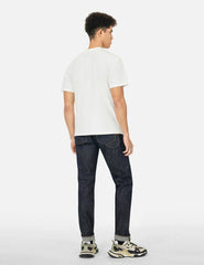 7 Pockets Design Taper Fit Raw Jeans #2017