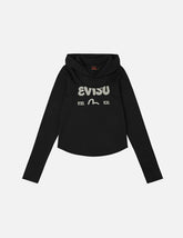 Logo and Seagull Ishigaki Camouflage Print Regular Fit Hooded 2-in-1 Long-sleeve Top