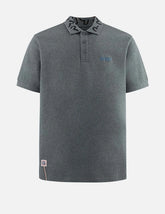 Logo Embroidery and Seagull Motif Collar Relax Fit Polo Shirt