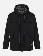 Embroidery Multi-pocket Relax Fit Shirt Jacket