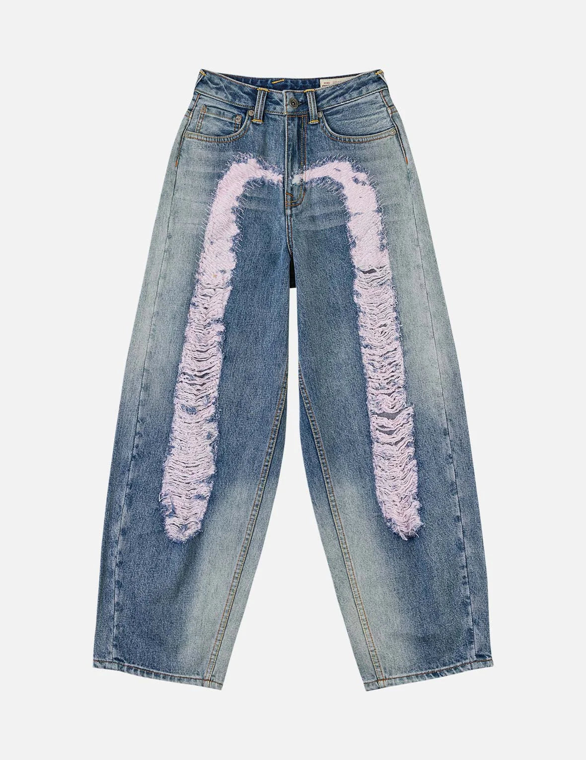 Distressed Daicock Balloon Jeans