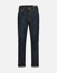 Multi-Pocket with Brocade Patch Regular Fit Jeans #2000