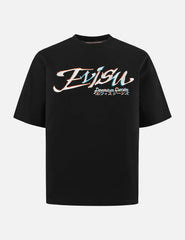 Logo and Kamon Embroidery Loose Fit T-Shirt