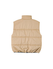 Logo Print Oversized Reversible Vest