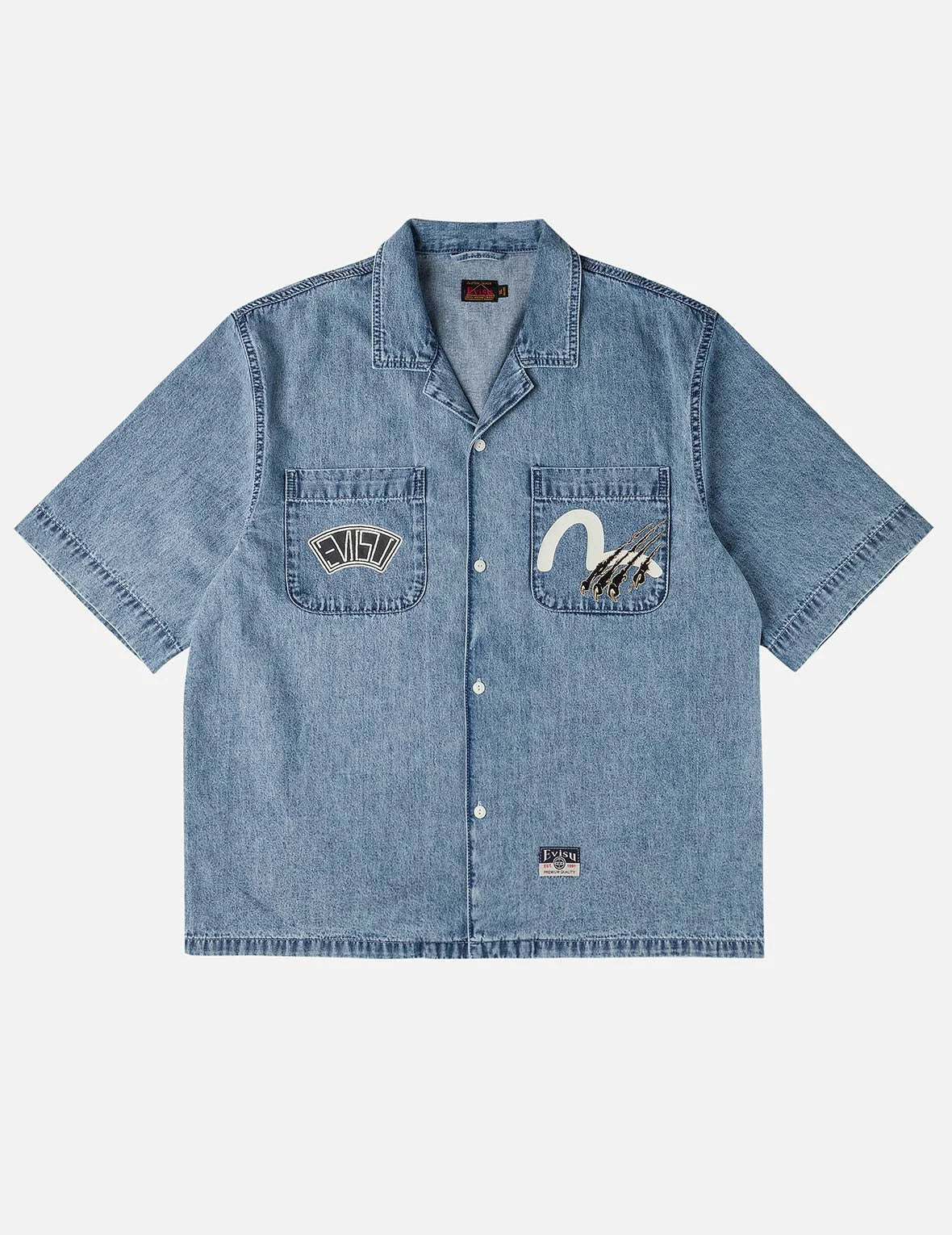 Dual Pocket Boxy Denim Shirt