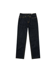 Seagull Embroidery with Metal Studs Relax Fit Jeans