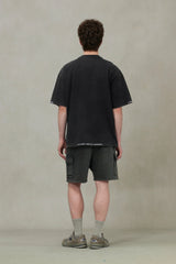 Logo and Seagull Embroidery Oversized T-shirt