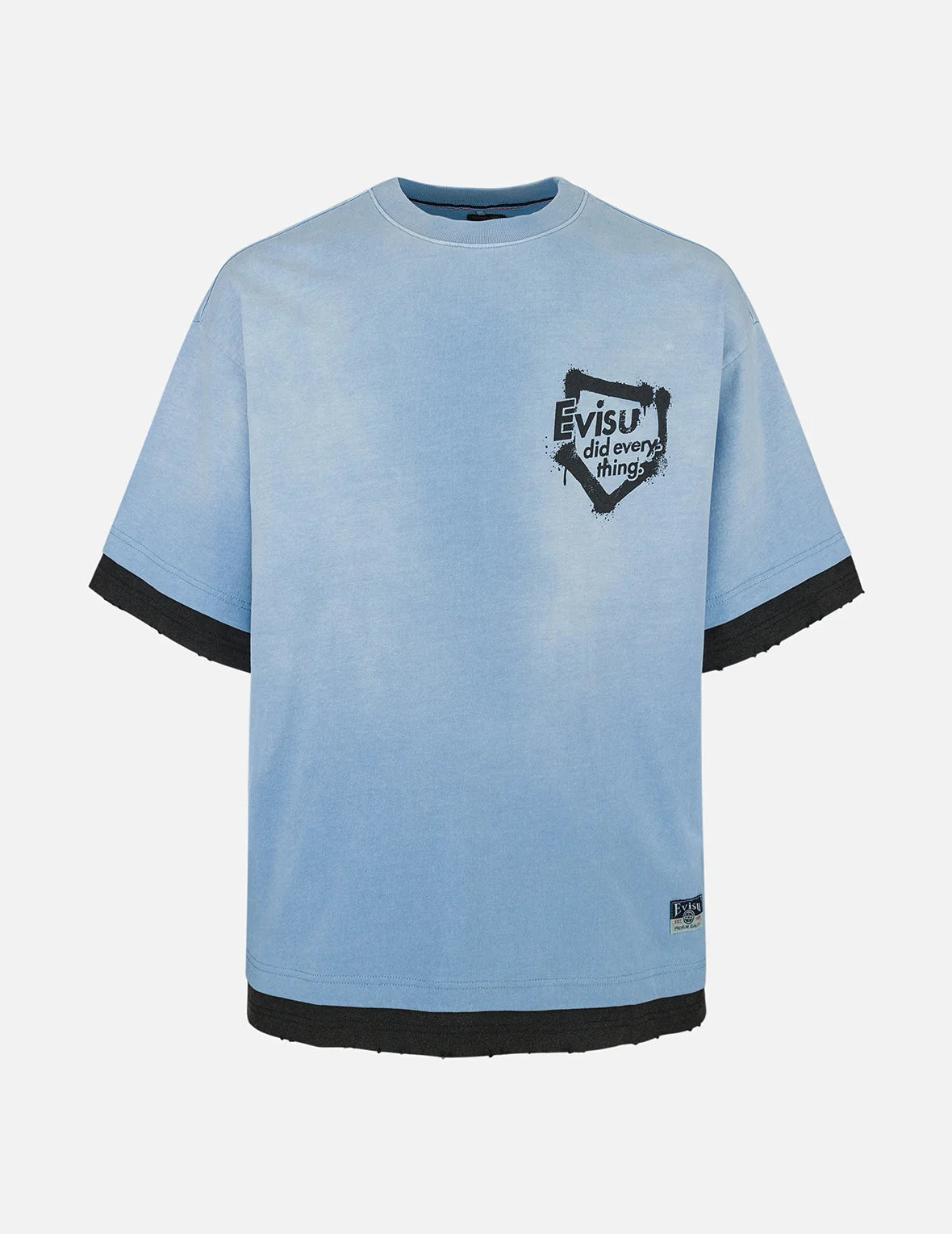 Washed 2-in-1 Oversized T-shirt