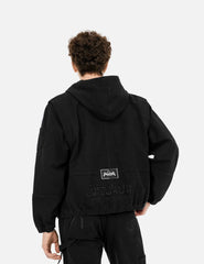 Logo Embroidery Boxy Hooded Jacket