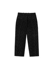 Monogram Allover Jacquard Relax Fit Worker Pants