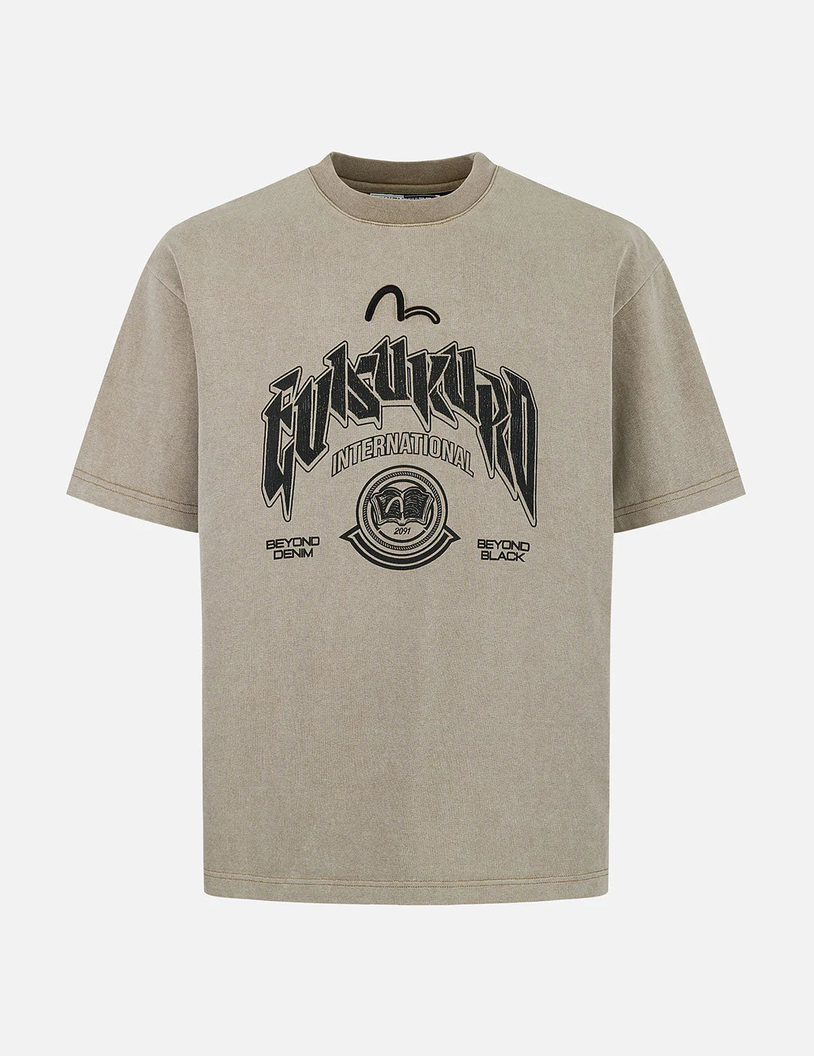 Distressed Wash Relax Fit T-shirt
