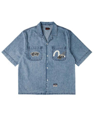 Dual Pocket Boxy Denim Shirt