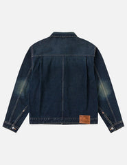 Layered Pocket Denim Worker Jacket